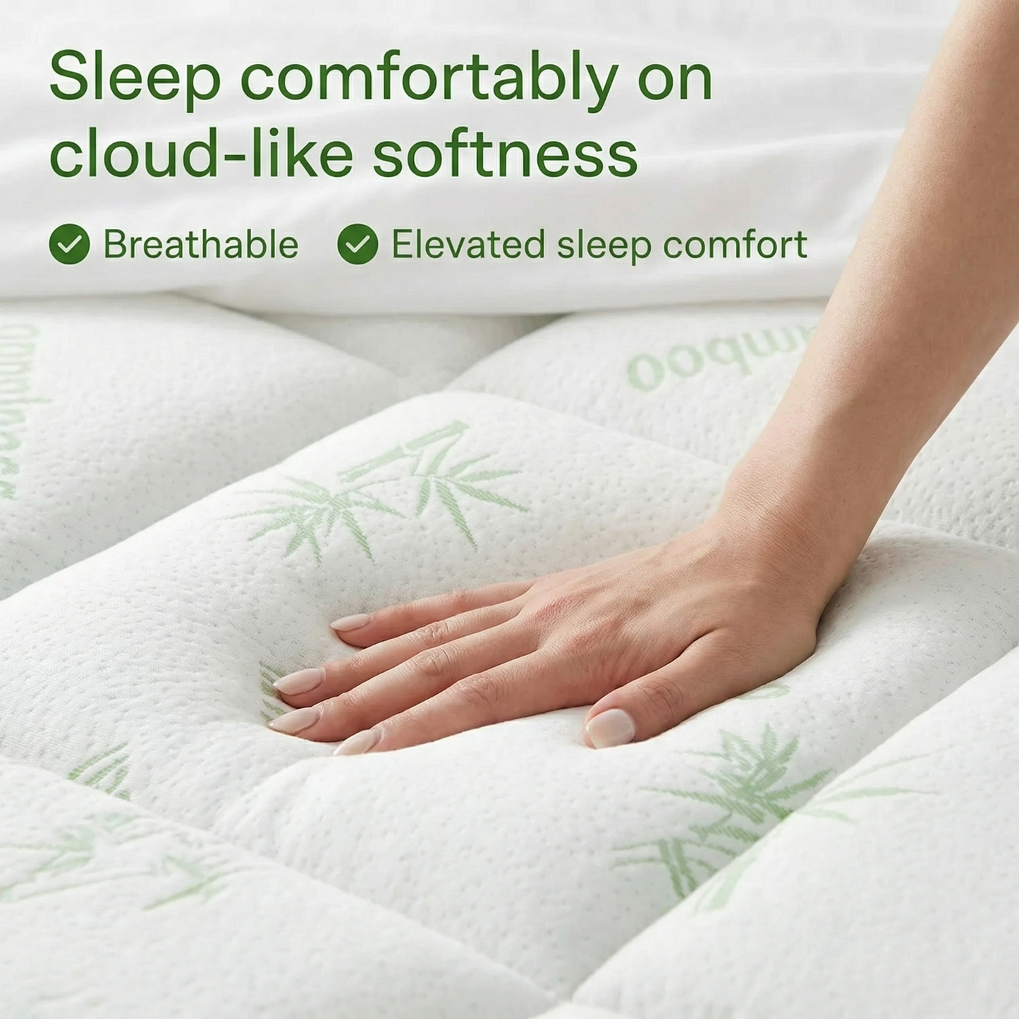OrthoSupport™ Bamboo Mattress Topper