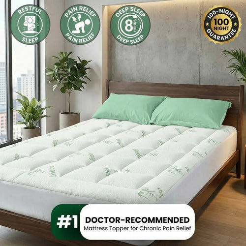 OrthoSupport™ Bamboo Mattress Topper
